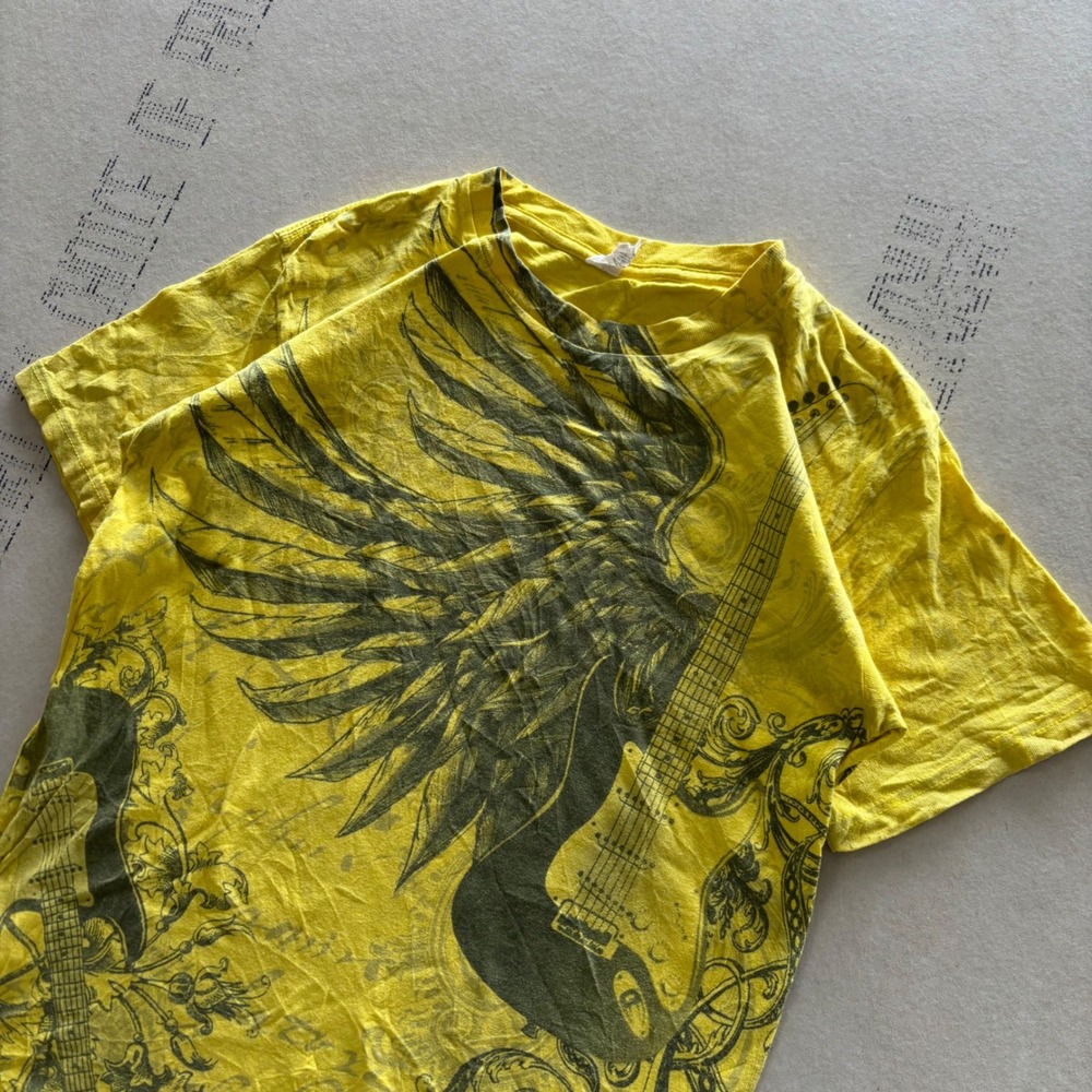 Y2K Pacific Guitar Wings Grunge Tee